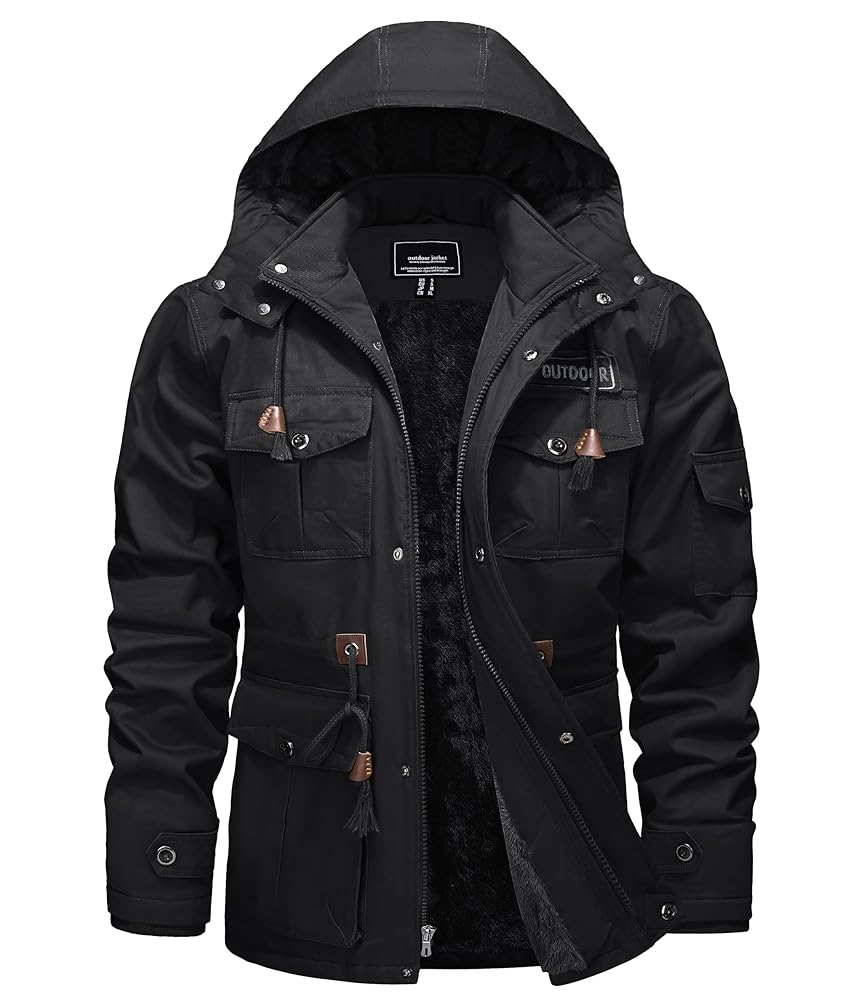 TACVASEN Men's Military Winter Jackets Windproof Thick Warm